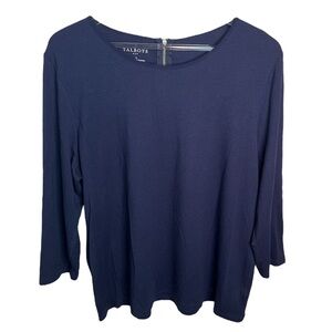 Talbots Long Sleeve Navy Blue Women’s Top